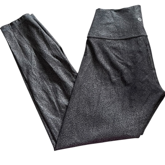 lululemon athletica Pants - Lululemon Wunder Under Hi-Rise Tight 25’
Luminosity Foil Print Black Silver